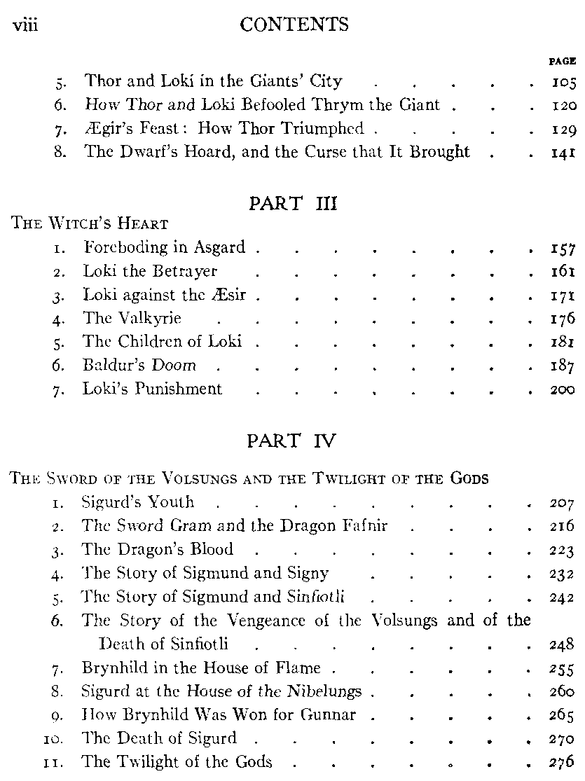 [Contents 2 of 2] from Children of Odin by Padraic Colum