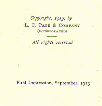 [Copyright Page] from Our Little Athenian Cousin by Julia D. Cowles