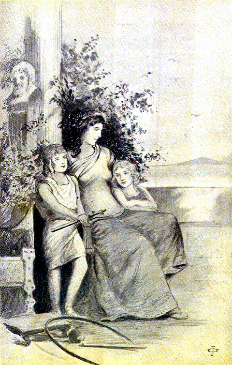 [Illustration] from Our Little Roman Cousin by Julia D. Cowles