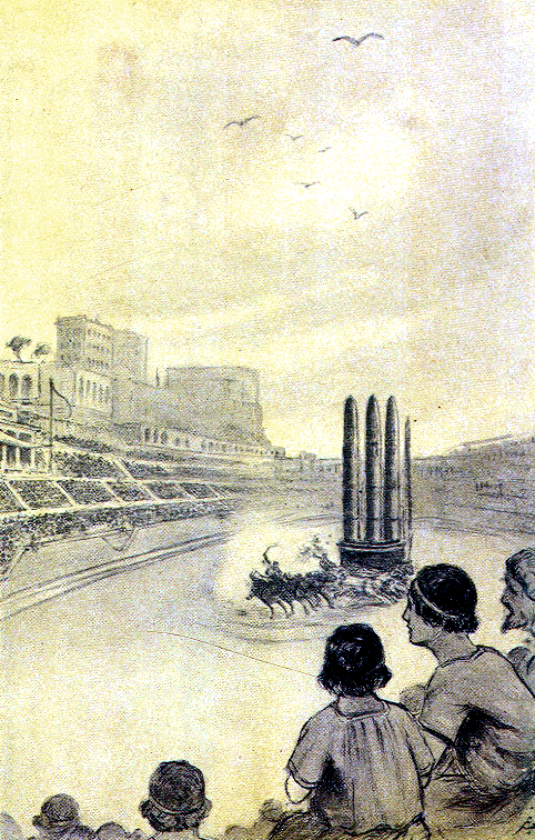 [Illustration] from Our Little Roman Cousin by Julia D. Cowles