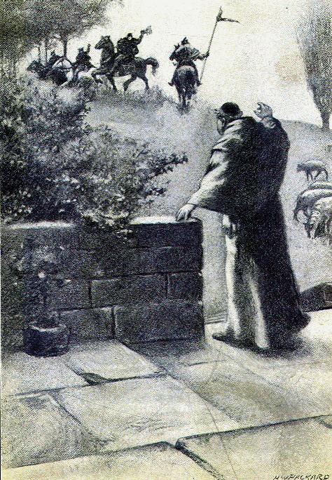 They found it hard to bid good-bye to the monks.