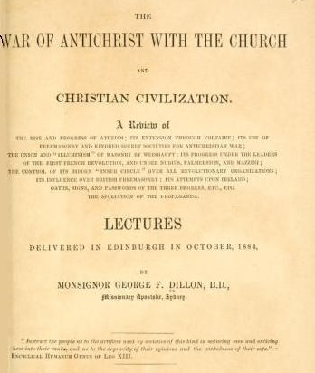 [Title Page] from War of the Antichrist by Rev. G. E. Dillon
