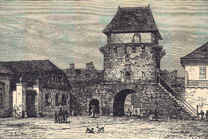 Ancient Russian gateway