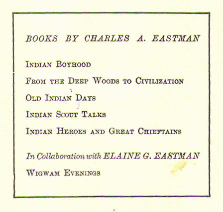 [Author Page] from Indian Heroes by Charles Eastman