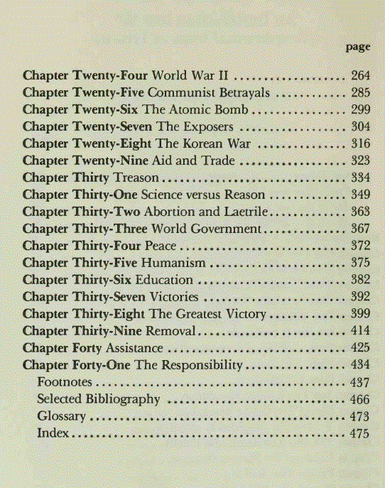 [Contents 2, of 2] from The Unseen Hand by Ralph Epperson