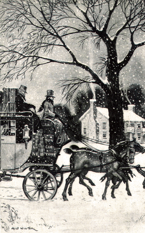 Traveling by Stage Coach