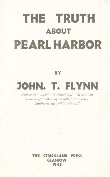 [Book Cover] from The Truth about Pearl Harbor by John T. Flynn