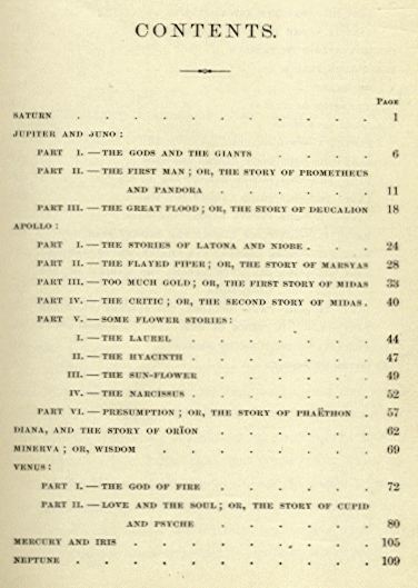 [Contents] from Gods and Heroes by R. E. Francillon