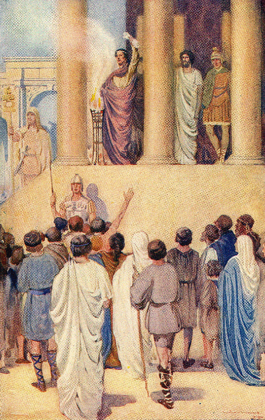 Augustus burning lists.