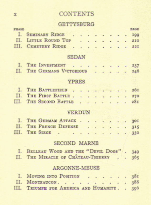 [Contents, Page 2 of 2] from Boys' Book of Battles by Chelsea Fraser