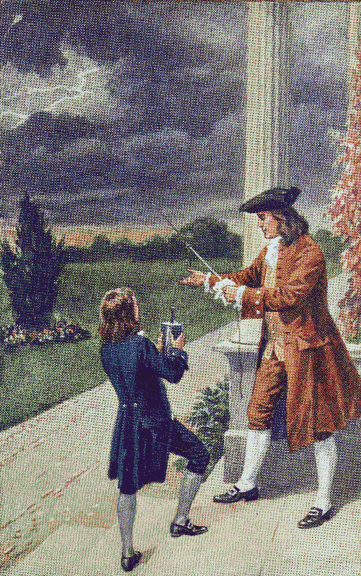 Ben Franklin and lightning