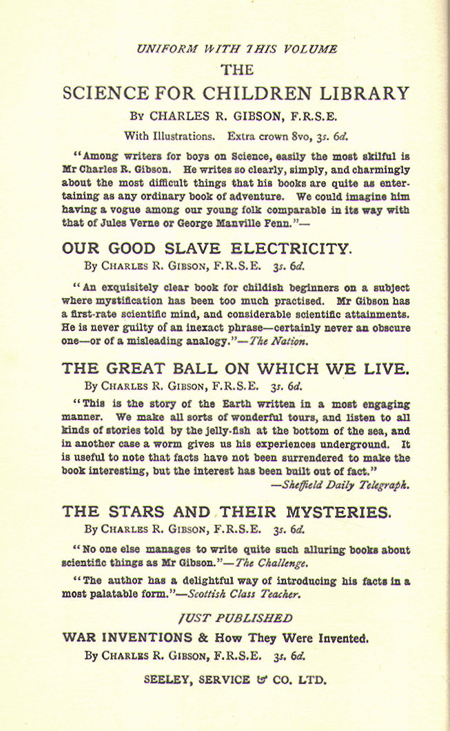 [Series Page] from War Inventions by Charles Gibson