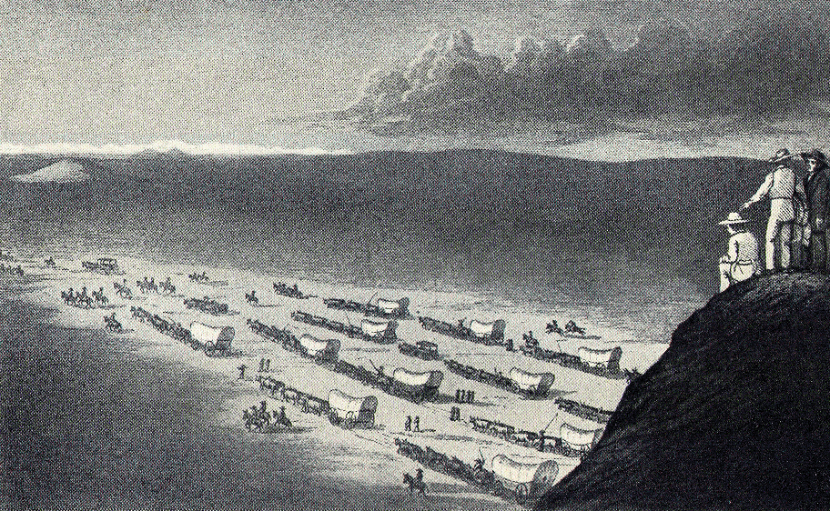 Caravan on the prairie