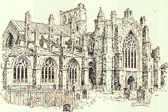 Melrose Abbey.