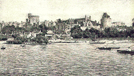 Windsor Castle, from the Thames.