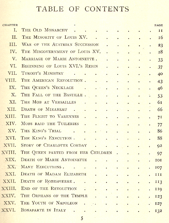 [Contents, page 1 of 3] from The Story of Modern France by Helene Guerber