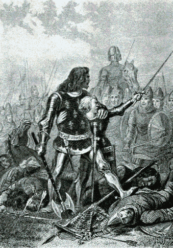 John and Prince Philip at Poitiers