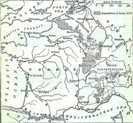 Acquisitions of Louis XIV
