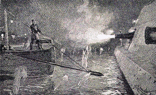 Cushing destroys the Albemarle