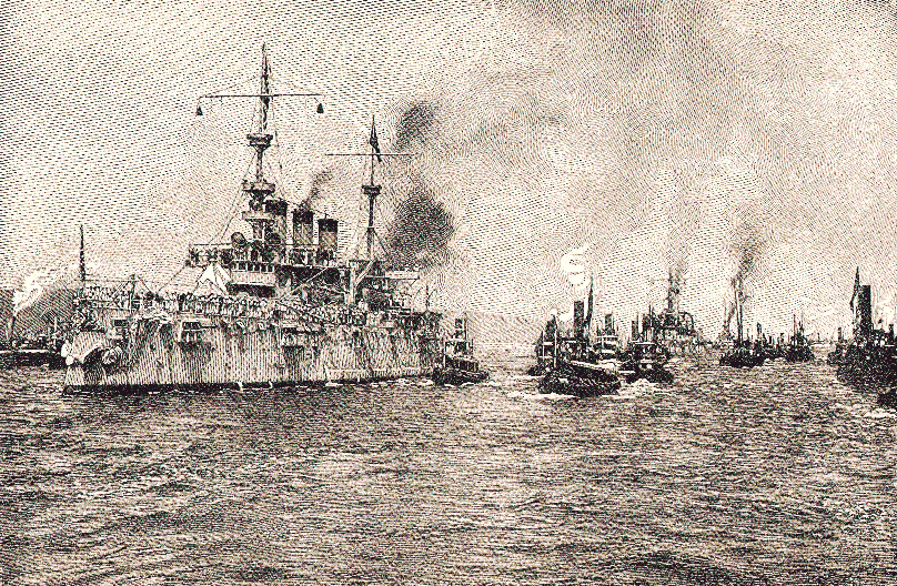 Naval parade at New York