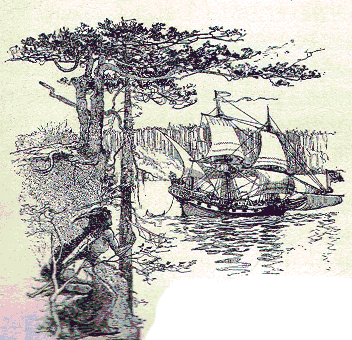 [Illustration] from Story of the Thirteen Colonies by Helene Guerber