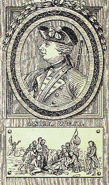 Wolfe's monument in Westminster