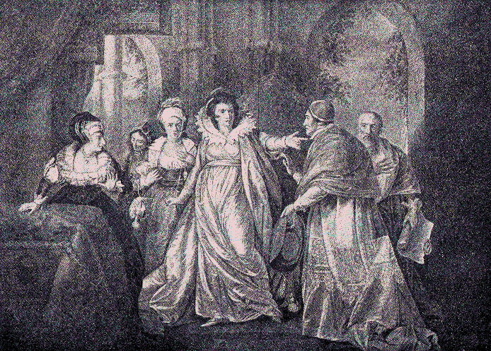 Wolsey and Queen Catherine