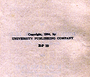 [Copyright Page] from Famous Men of Rome by John Haaren