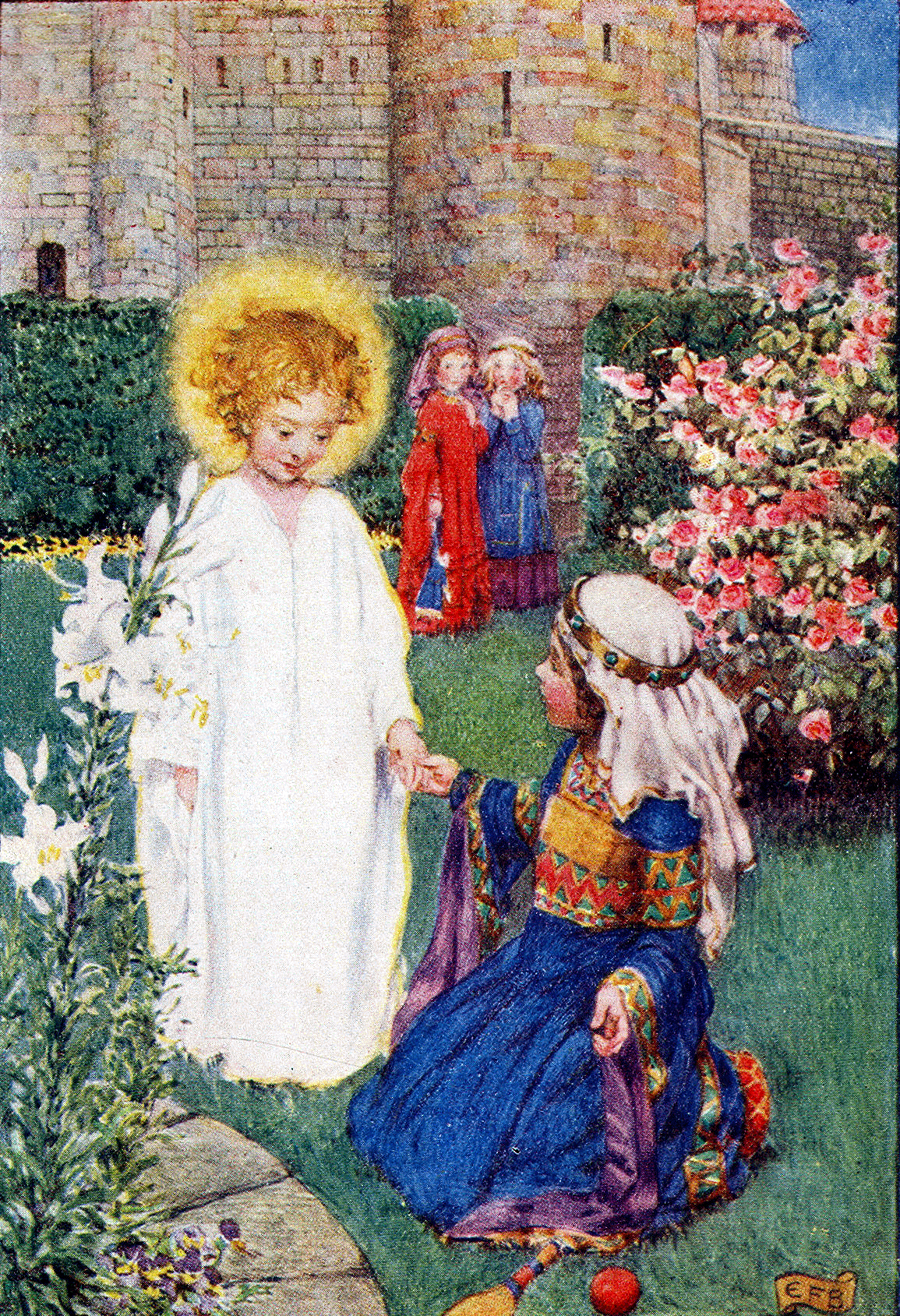 [Illustration] from Stories of the Saints by Grace Hall