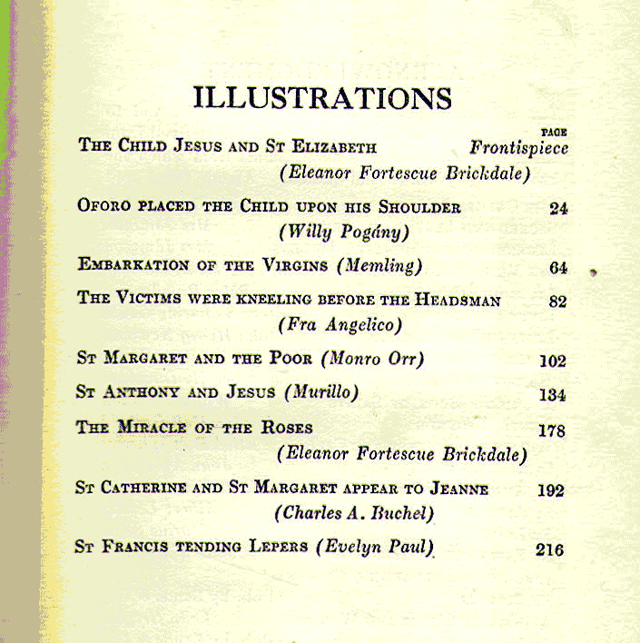 [Illustrations] from Stories of the Saints by Grace Hall