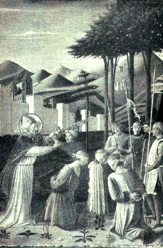 [Illustration] from Stories of the Saints by Grace Hall