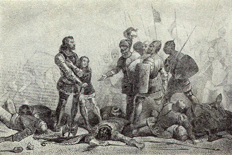 King John at the battle of Poitiers