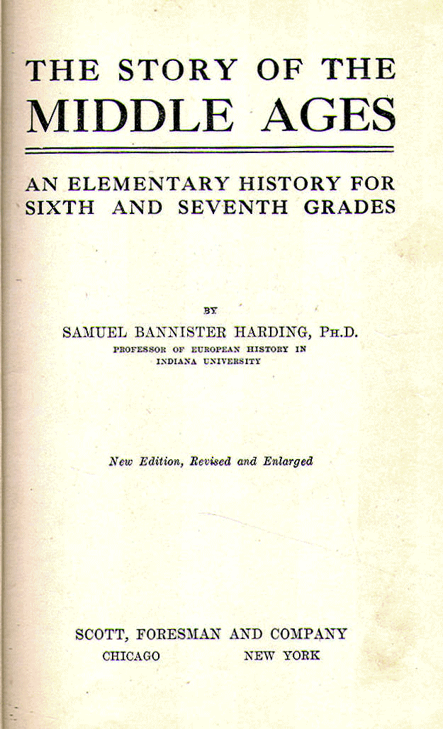 [Title Page] from The Story of the Middle Ages by S. B. Harding