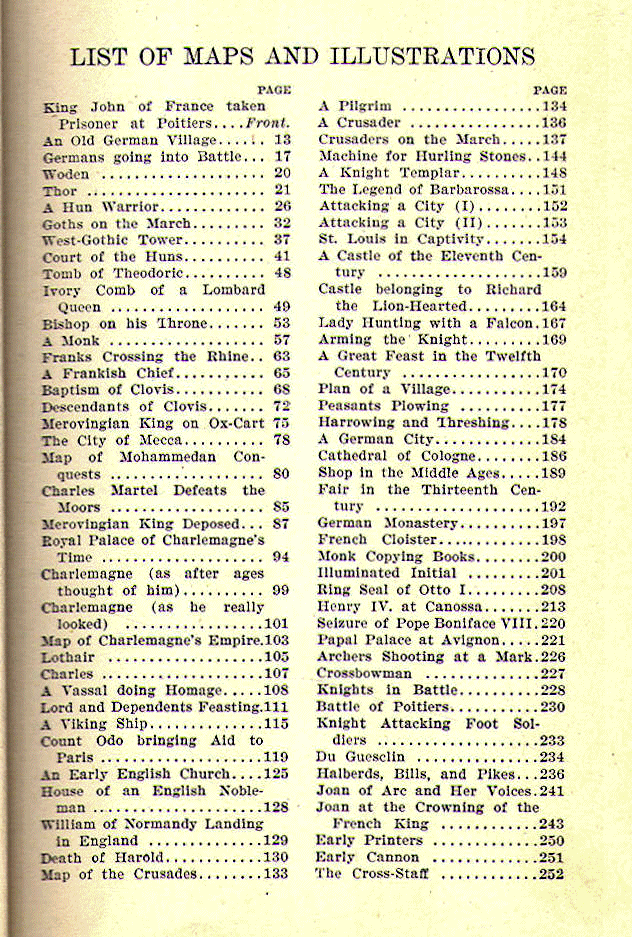 [Illustrations] from The Story of the Middle Ages by S. B. Harding