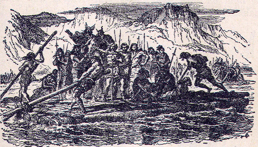 Franks crossing the Rhine