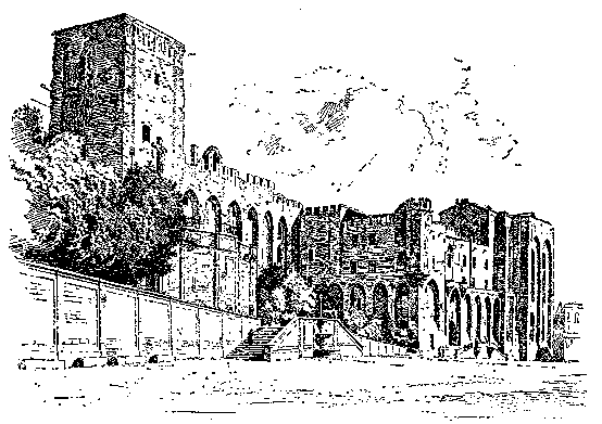 Papal palace a Avignon