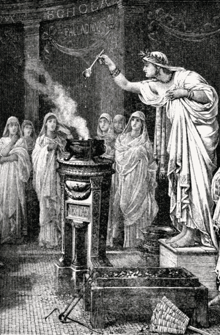 [Illustration] from City of the Seven Hills by S. B. Harding