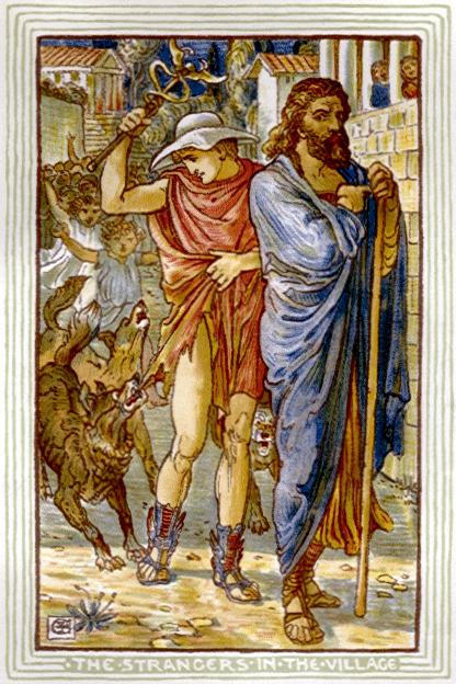 [Illustration] from The Wonder Book by N. Hawthorne