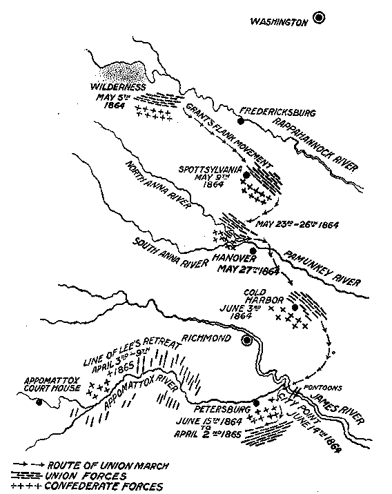 [Illustration] from On the Trail of Grant and Lee by Frederick T. Hill