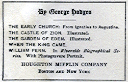 [By George Hodges] from When the King Came by George Hodges