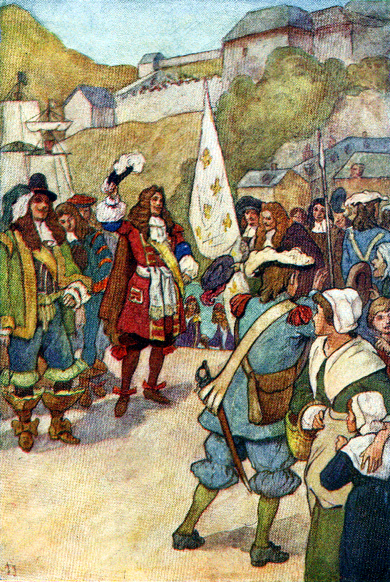 Landing of Marquis de Tracy