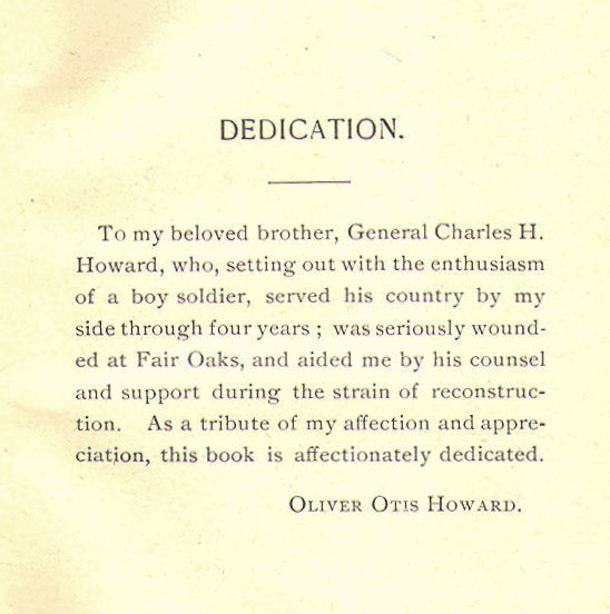 [Dedication] from Isabella of Castile by O. O. Howard