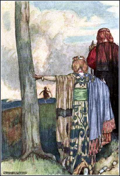 Queen Meave  and Cuchulain