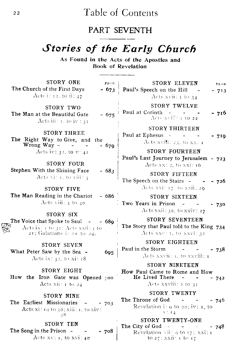 [Contents Page 10 of 10] from The Story of the Bible by Jesse Hurlbut