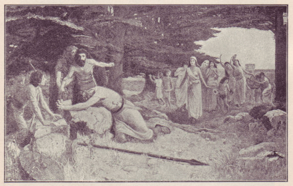 Jephthah mourning for his daughter