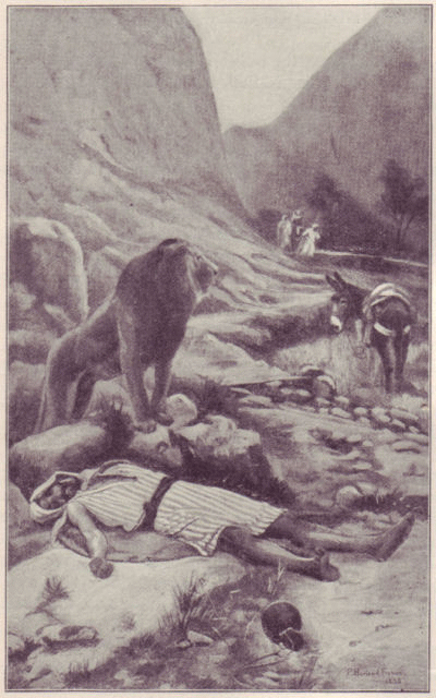 A lion came out and killed the prophet