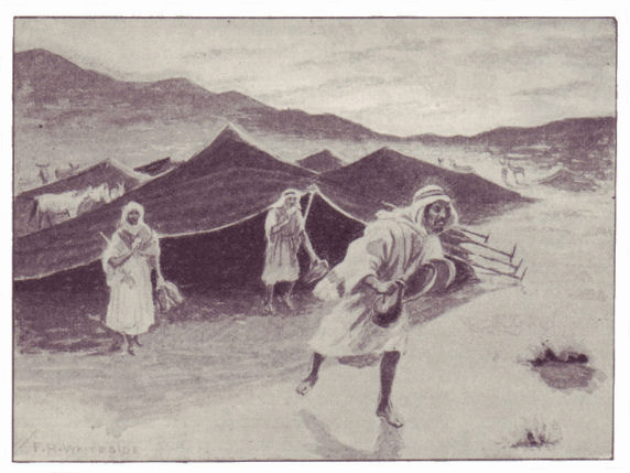 The lepers visit a tent of the Syrians