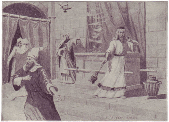 Uzziah is smitten with leprosy