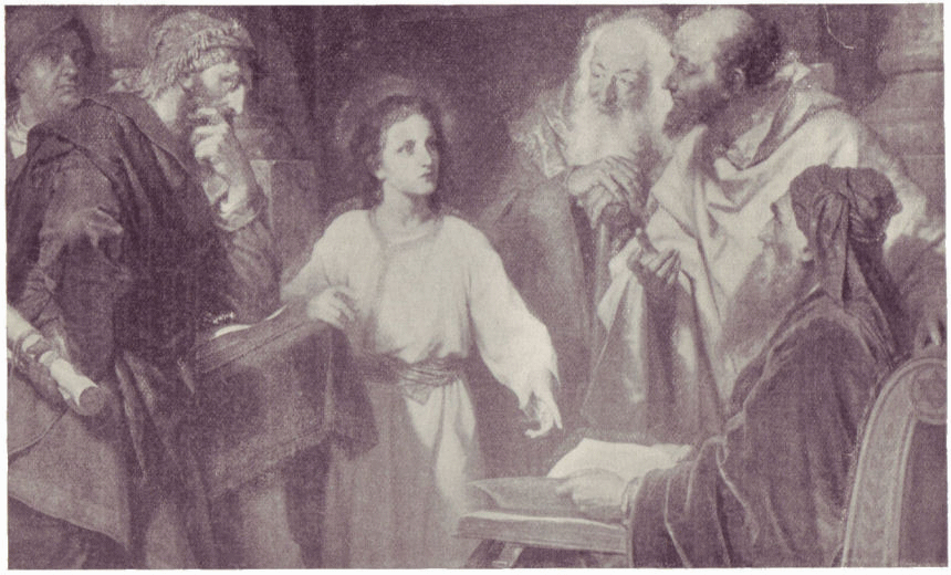 The boy in the temple