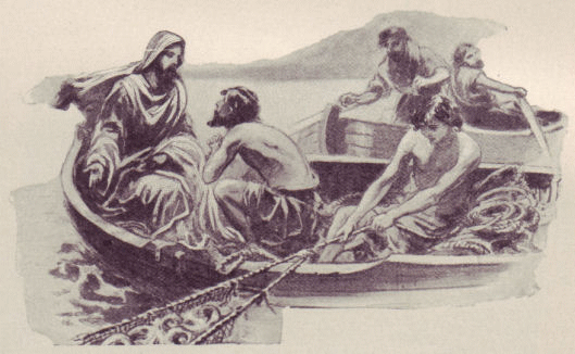 The nets were filled with fishes